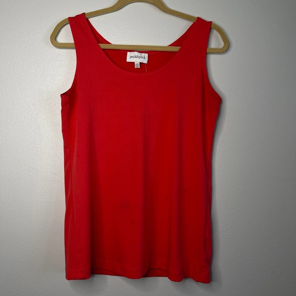 Peck & Peck Tank Top Gallery Opening Size Small Polyester Stretch Small Packable - Picture 1 of 5